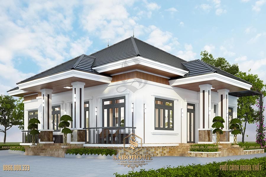 Xây nhà 2021 - phải xây nhà biệt thự trệt sân vườn đẹp - Kiến trúc Angcovat